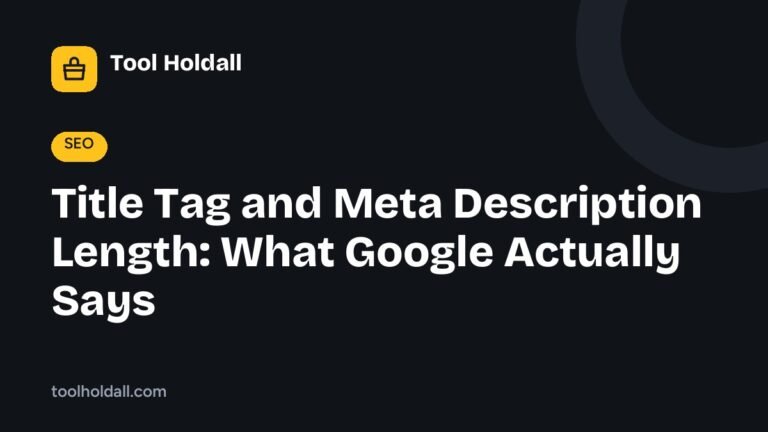 Title Tag and Meta Description Length: What Google Actually Says